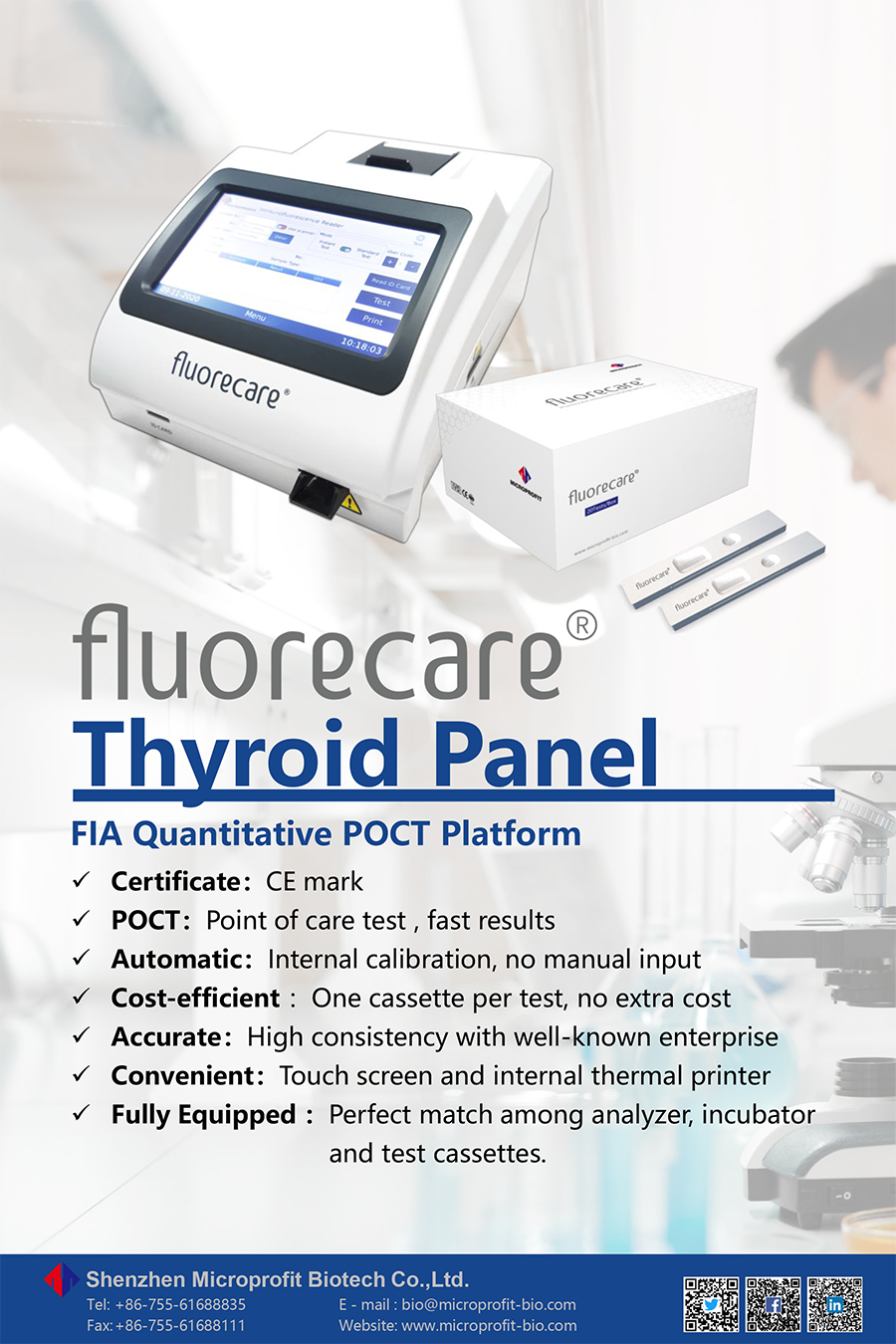 Product Brochure of fluorecare® Thyroid Panel