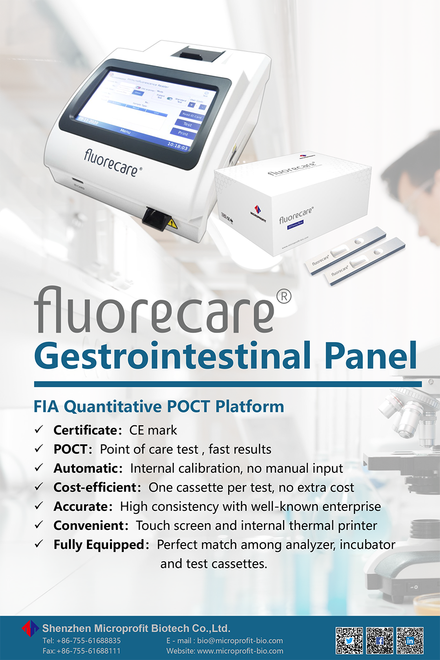 Product Brochure of fluorecare® Gestrointestinal Panel