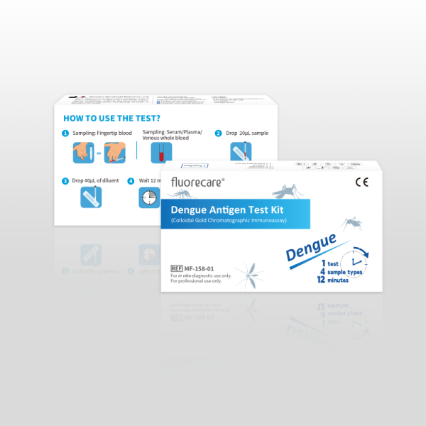 fluorecare Dengue Antigen Test Kit (Colloidal Gold Chromatographic Immunoassay)