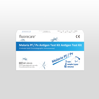 fluorecare Malaria Pf / Pv Antigen Test Kit (Colloidal Gold Chromatographic Immunoassay)