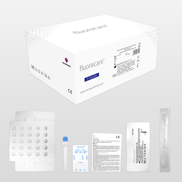 fluorecare SARS-CoV-2/RhV/PIV/Influenza A/B / RSV/ADV/hMPV/M.P Antigen Combo Test Kit (Colloidal Gold Chromatographic Immunoassay) MF-139