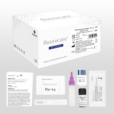 fluorecare Helicobacter pylori Antigen (Hp-Ag) Diagnostic Kit (Immunochromatographic Assay)  MF-80