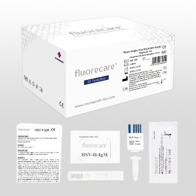 fluorecare Herpes Simplex Virus II IgM（HSV-II-IgM）Diagnostic Kit ( Immunochromatographic Assay) MF-100